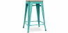 Buy Industrial Design Bar Stool - Wood & Steel - 61cm - Stylix Pastel green 59696 at Privatefloor