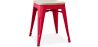 Industrial Design Stool - Wood & Metal - 45cm - Stylix image 9