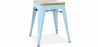Buy Stylix stool - Metal and Light Wood  - 45cm Light blue 59692 at Privatefloor