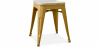 Buy Stylix stool - Metal and Light Wood  - 45cm Gold 59692 in the Europe