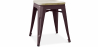 Buy Stylix stool - Metal and Light Wood  - 45cm Bronze 59692 Home delivery