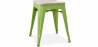 Buy Industrial Design Stool - Wood & Metal - 45cm - Stylix Light green 59692 with a guarantee