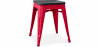Buy Stylix stool - 46cm - Metal and dark wood Red 59691 at Privatefloor