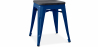Buy Stylix stool - 46cm - Metal and dark wood Dark blue 59691 with a guarantee