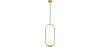 Buy Globe Ceiling Lamp - Golden Pendant Lamp - Ruby Gold 59624 - in the EU