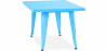 Buy Square Children's Table - Industrial - Metal - 60cm - Stylix Turquoise 59685 at Privatefloor