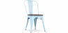 Buy Dining Chair - Industrial Design - Wood and Steel - New Edition - Stylix Light blue 59804 Home delivery