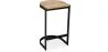 Industrial Design Bar Stool - Wood & Metal - 60cm - Lia image 9