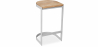Buy Industrial stool in metal and wood 60cm - Lia Light grey 59719 - prices