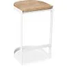 Buy Industrial stool in metal and wood 60cm - Lia White 59719