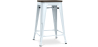 Buy Stylix Stool wooden - Metal - 60cm  Grey blue 99958354 in the Europe