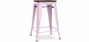 Buy Stylix Stool wooden - Metal - 60cm  Pastel pink 99958354 home delivery