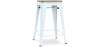 Buy Industrial Design Bar Stool - Wood & Steel - 61cm - Stylix Grey blue 59696 - in the EU