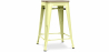 Buy Industrial Design Bar Stool - Wood & Steel - 61cm - Stylix Pastel yellow 59696 with a guarantee
