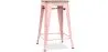 Industrial Design Bar Stool - Wood & Steel - 61cm - Stylix image 9