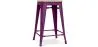 Industrial Design Bar Stool - Wood & Steel - 61cm - Stylix image 9