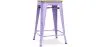 Industrial Design Bar Stool - Wood & Steel - 61cm - Stylix image 9
