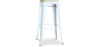 Buy Stylix stool  - Metal and Light Wood - 76cm  Grey blue 59704 with a guarantee