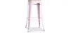 Industrial Design Bar Stool - Steel & Wood - 76cm - Stylix image 9