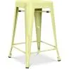 Buy Stylix Stool Matte Metal - 60cm  Pastel yellow 58993