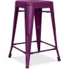 Buy Stylix Stool Matte Metal - 60cm  Purple 58993