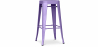 Buy Industrial Design Bar Stool - Matte Steel - 76cm - Stylix Pastel purple 58994 - in the EU