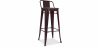 Buy Stylix stool Wooden and small backrest - 76 cm Bronze 59118 in the Europe