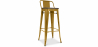 Buy Stylix stool Wooden and small backrest - 76 cm Gold 59118 - prices