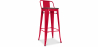 Buy Stylix stool Wooden and small backrest - 76 cm Red 59118 in the Europe