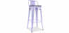 Buy Stylix stool Wooden and small backrest - 76 cm Lavander 59118 - prices