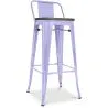 Buy Tolix stool Wooden and small backrest - 76 cm Lavander 59118