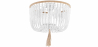 Buy Wooden Ball Ceiling Lamp - Boho Bali Style Plafond - Kanda White 59828 - in the EU