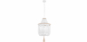 Buy Boho Bali Style Beaded Chandelier Lamp White 59829 - in the EU
