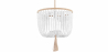 Buy Wooden Ball Ceiling Lamp - Boho Bali Pendant Lamp - Wayan White 59830 - in the EU