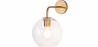 Buy Spherical Glass Shade Wall Sconce Transparent 59833 - in the EU