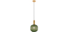Buy Pendant lamp in vintage style, glass and metal - Amelia Green 59835 at Privatefloor