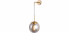 Buy Wall Lamp - Glass Ball - Cali Grey transparent 59836 at Privatefloor