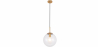 Buy Globe Glass Shade Pendant Lamp Transparent 59837 at Privatefloor