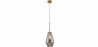 Buy Crystal Ceiling Lamp - Vintage Design Pendant Lamp - Alua Grey transparent 59838 - prices