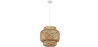 Buy Bamboo Ceiling Lamp - Boho Bali Design Pendant Lamp - Kamon Natural wood 59853 - in the EU