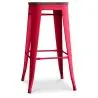 Buy Industrial Design Bar Stool - Wood & Steel - 76cm - Stylix Red 99954406