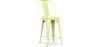 Bar Stool with Backrest - Industrial Design - 60cm - Stylix image 9