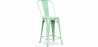 Buy Stylix square bar stool with backrest - 60cm Mint 58410 at Privatefloor
