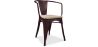 Buy Stylix Chair with Armrest - Metal and Light Wood Bronze 59711 with a guarantee