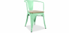 Buy Dining Chair with Armrests - Wood and Steel - Stylix Mint 59711 in the Europe