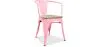 Dining Chair with Armrests - Wood and Steel - Stylix image 9