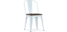 Buy Stylix Square Chair - Metal and Dark Wood Grey blue 59709 in the Europe