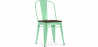 Buy Stylix Square Chair - Metal and Dark Wood Mint 59709 - in the EU