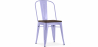 Buy Stylix Square Chair - Metal and Dark Wood Lavander 59709 at Privatefloor