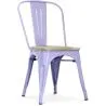 Buy Stylix Chair - Metal and Light Wood  Lavander 59707